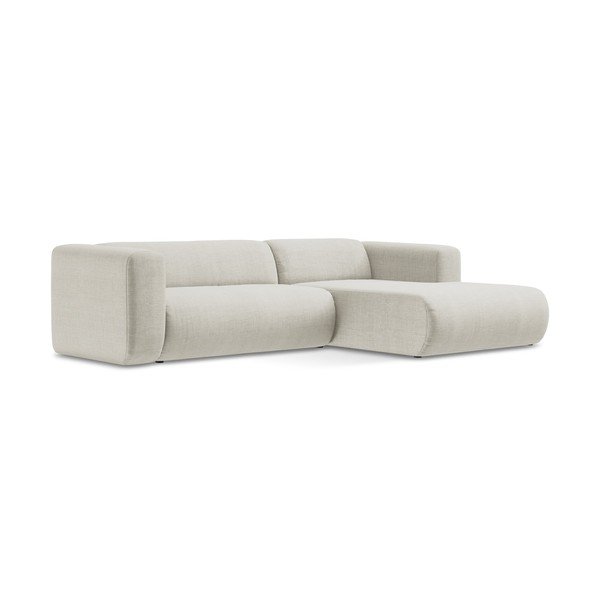 Smėlio spalvos kampinė sofa (su dešiniuoju kampu/su gultu) Ekahi – Makamii-image-2