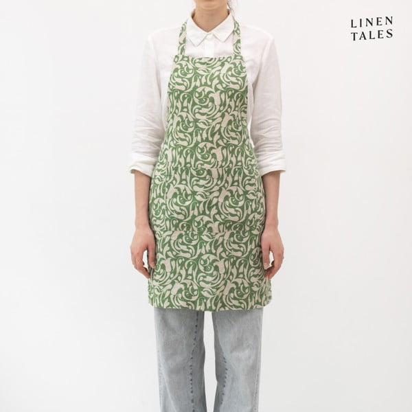 Iš lino prijuostė Evergreen Damask – Linen Tales