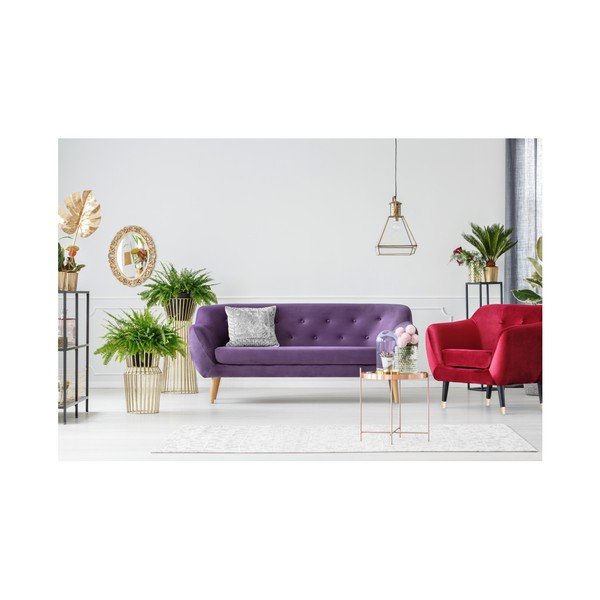 Violetinė trijų vietų sofa Mazzini Sofas Amelie-image-2