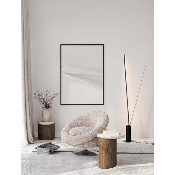 Matinės juodos spalvos iš metalo pastatomas šviestuvas LED su sulankstoma konstrukcija (aukštis 181 cm) Kimolia – Nova Luce-image-1