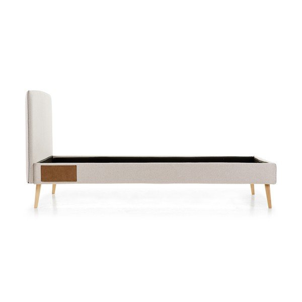 Šviesiai pilkas lovos rėmas Kave Home Lydia, 90 x 190 cm-image-3