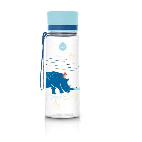 Mėlynas vandens buteliukas Equa Rhino, 0,6 l