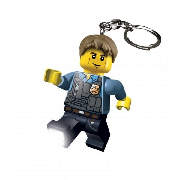 LEGO policininko raktų pakabukas