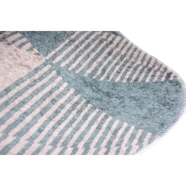 Skalbiamas kilimas mėlynos spalvos 60x100 cm Oval – Vitaus-image-2