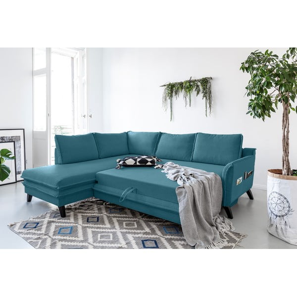 Turkio spalvos sofa-lova Miuform Charming Charlie L, kairysis kampas-image-3