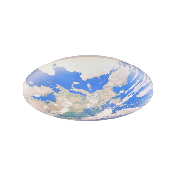 Mėlynos spalvos vaikiškas lubinis šviestuvas LED ø 37 cm Terra – Reality-image-1