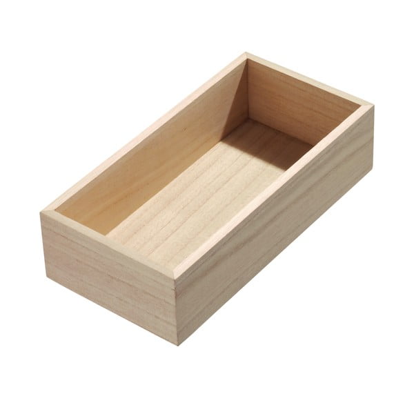 Virtuvės dėžutė iš paulovnijos medienos iDesign, 25,4 x 12,7 cm
