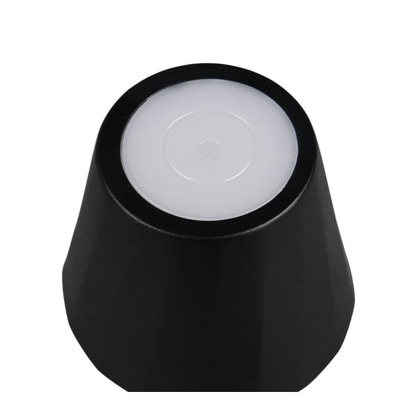 Matinės juodos spalvos stalinis šviestuvas LED (aukštis 21 cm) su metaliniu gaubtu Diaz – Reality-image-3