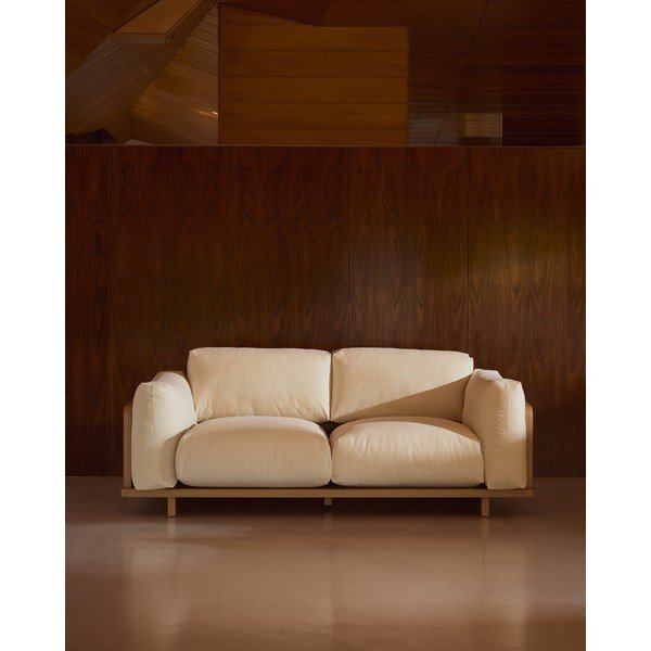Smėlio spalvos sofa 225 cm Oaq – Kave Home-image-1