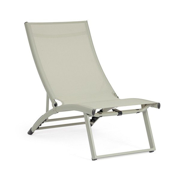 Taupe spalvos metalinis sodo šezlongas Taylor – Bizzotto