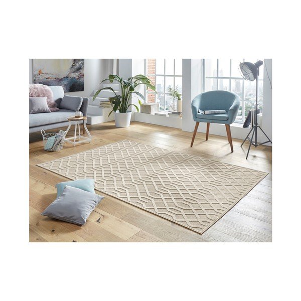 Kreminės spalvos viskozės kilimas Mint Rugs Caine, 160 x 230 cm-image-1