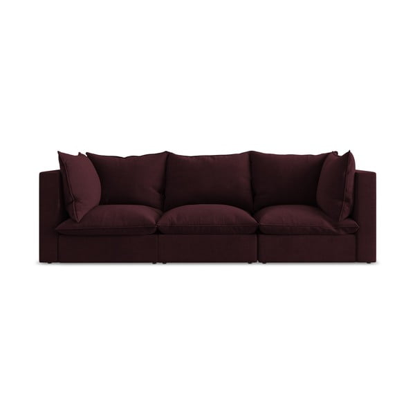 Bordo spalvos sofa 255 cm Manao – Makamii