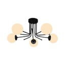 Juodas lubų šviestuvas Squid Lighting Star, aukštis 34 cm