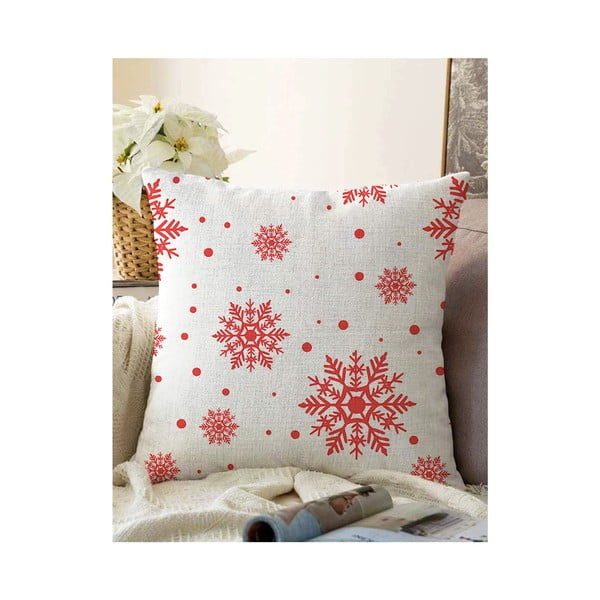4 kalėdinių pagalvių užvalkalų ir staltiesės rinkinys Minimalist Cushion Covers Red Christmas-image-3