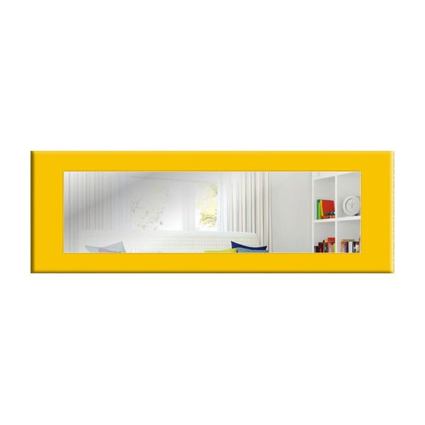 Sieninis veidrodis su geltonu rėmu Oyo Concept Eve, 120 x 40 cm