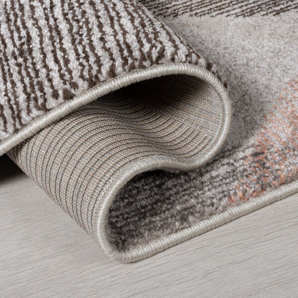 Pilkos ir rožinės spalvos kilimas Flair Rugs Centro, 120 x 170 cm-image-1