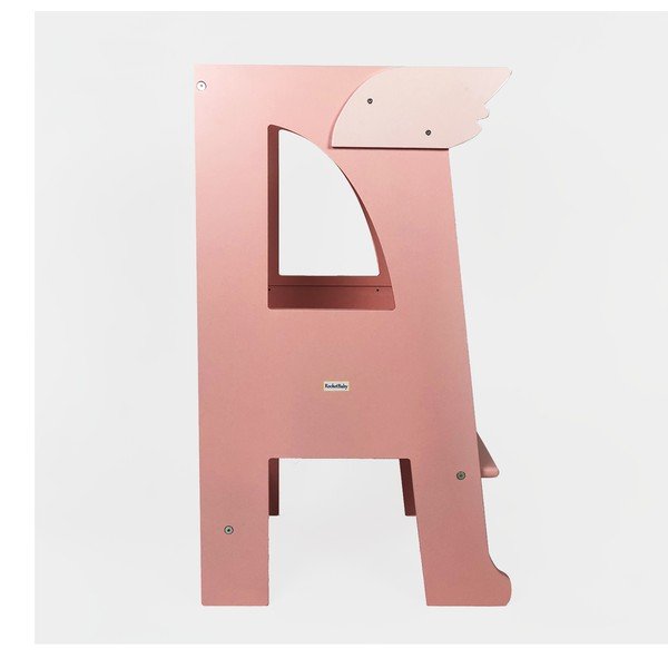 Rožinis mokymosi bokštas Montessori - Rocket Baby-image-1