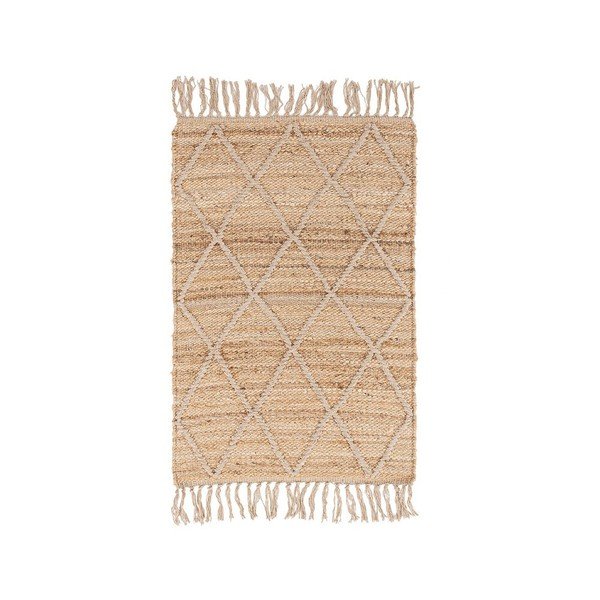 Rankų darbo natūralios spalvos iš džiuto kilimas 60x90 cm Shaila – Yes Everyday