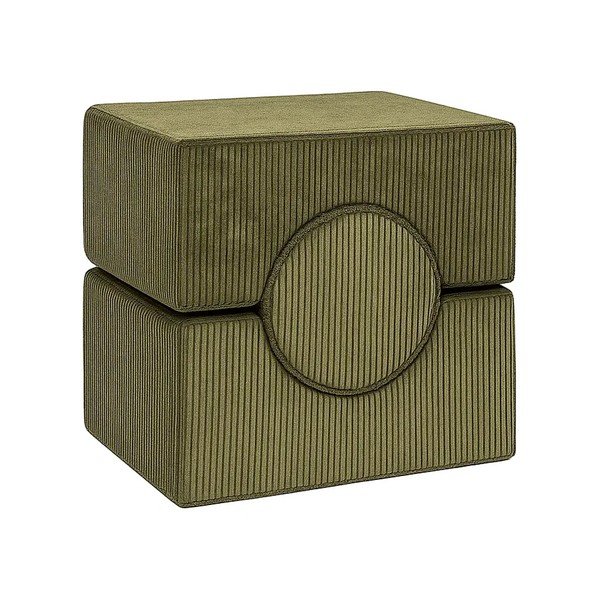 Khaki spalvos iš velveto putų žaidimų aikštelė 3 vnt. aukštis 30 cm 83x45 cm – Meowbaby