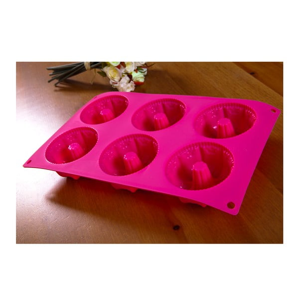 Formos pyragams, 6 vnt., rožinės spalvos