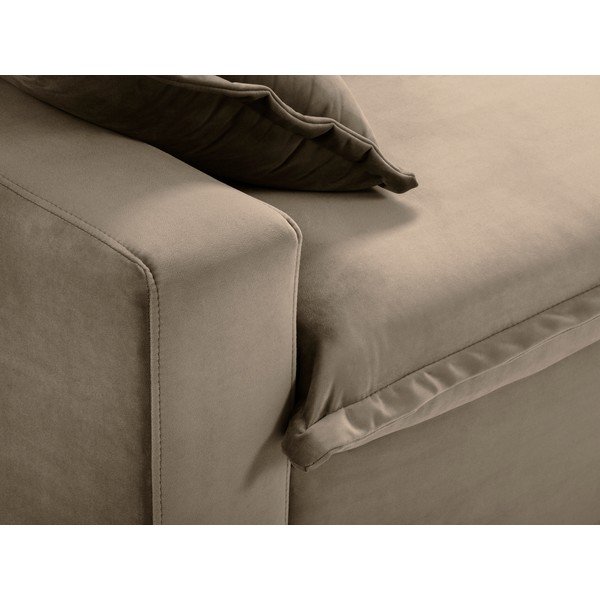 Smėlio spalvos sofa-lova Kooko Home Mezzo-image-1
