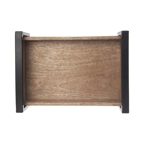 Iš medienos padėklas serviravimo padėklas 22x31 cm Mango – Orion-image-2