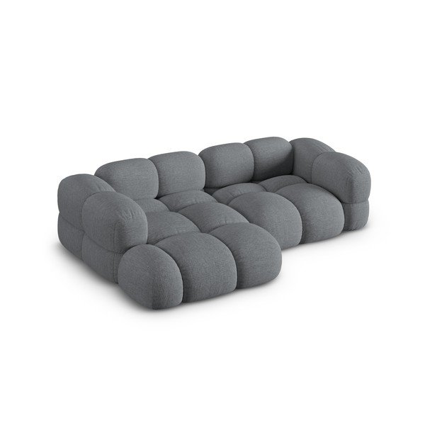 Pilkos spalvos kampinė sofa (su kairiuoju kampu/su gultu) Loretto – Cosmopolitan Design-image-3