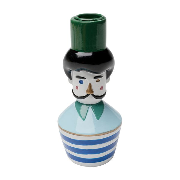 Iš poliesterinės dervos žvakidė Monsieur Mustache – Kare Design