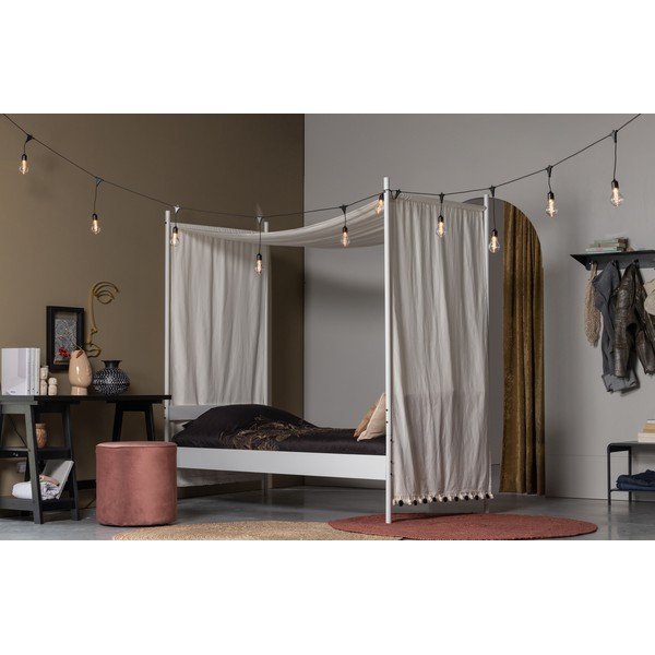 Rožinis aksominis pufas WOOOD Sara, ⌀ 46 cm-image-1