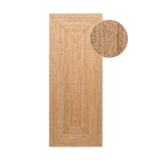 Apverčiamas/rankų darbo natūralios spalvos iš džiuto kilimas 80x200 cm Sharmila Natural Brown – Hanse Home