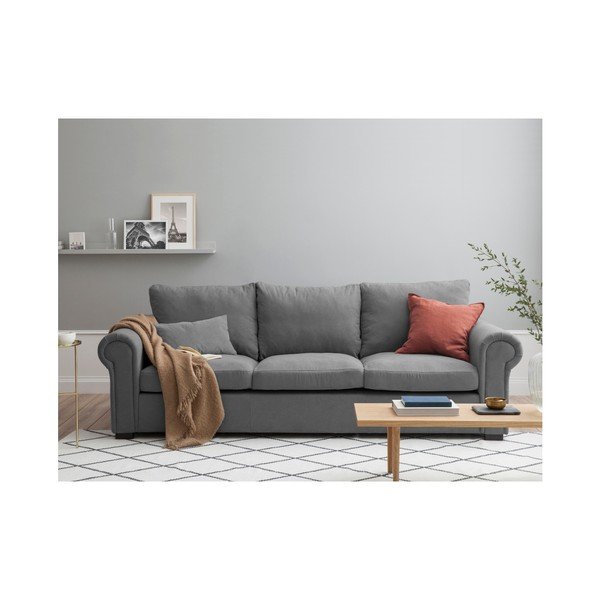 "Windsor & Co" sofos "Hermes" pilka sofa, 245 cm-image-4