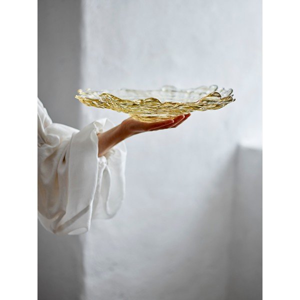 Smėlio spalvos iš stiklo  dubuo ø 38,5 cm Asimi – Bloomingville-image-2