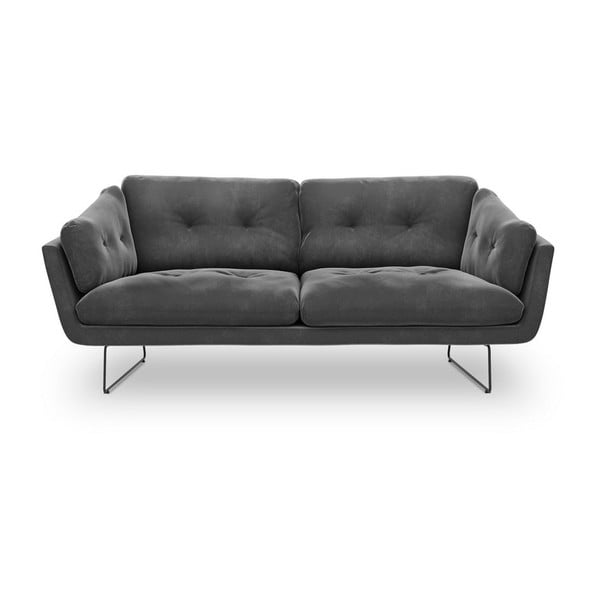 Tamsiai pilka aksominė sofa Windsor & Co Sofas Gravity