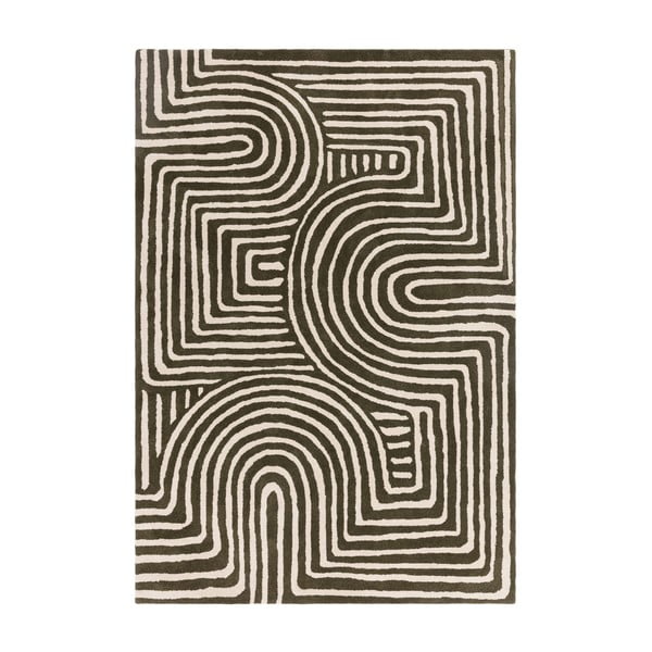Rankų darbo iš vilnos kilimas žalios spalvos 120x170 cm Reef – Asiatic Carpets