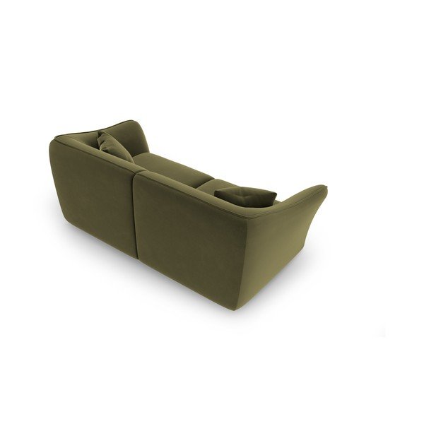 Iš velveto sofa žalios spalvos 206 cm Tokyo – Cosmopolitan Design-image-3