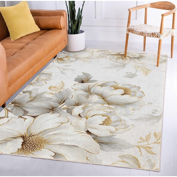 Skalbiamas kilimas kreminės spalvos 160x230 cm Soft and Gentle – Mila Home-image-3