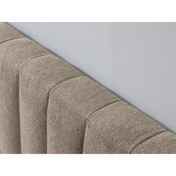 Dvigulė lova smėlio spalvos/natūralios spalvos su lovos grotelėmis 180x200 cm Oceane – Bobochic Paris-image-3