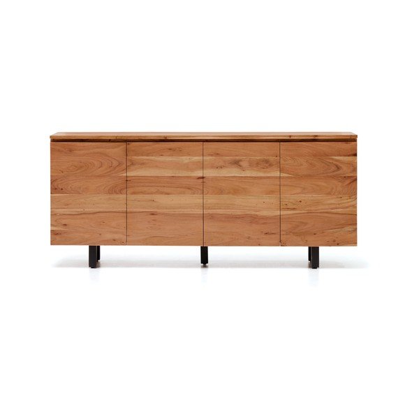 Natūralios spalvos iš akacijos masyvo šoninė spintelė 200x88x40 cm Uxue – Kave Home