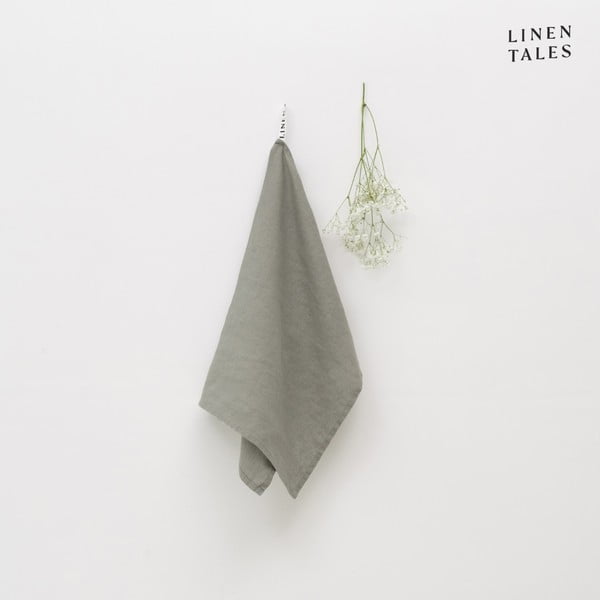 Virtuvės rankšluostis iš lino 45x65 cm Khaki – Linen Tales