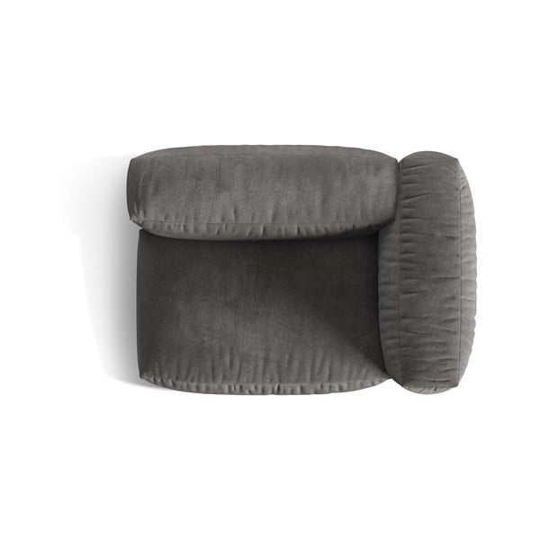 Pilkos spalvos iš velveto modulinė sofos dalis (su dešiniuoju kampu) Martina – Micadoni -image-4