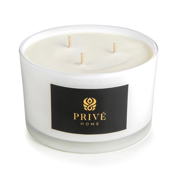 Balta kvapnioji žvakė Privé Home Safran - Ambre Noir, degimo trukmė 45 val.