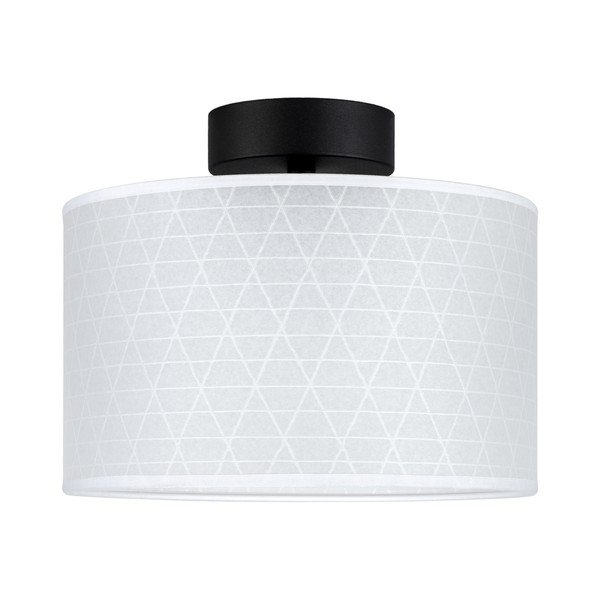 Baltas lubinis šviestuvas su trikampio raštu Sotto Luce Taiko, ⌀ 25 cm