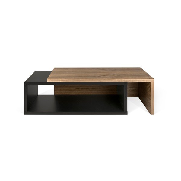 Juodas kintamas stalas TemaHome Jazz Walnut