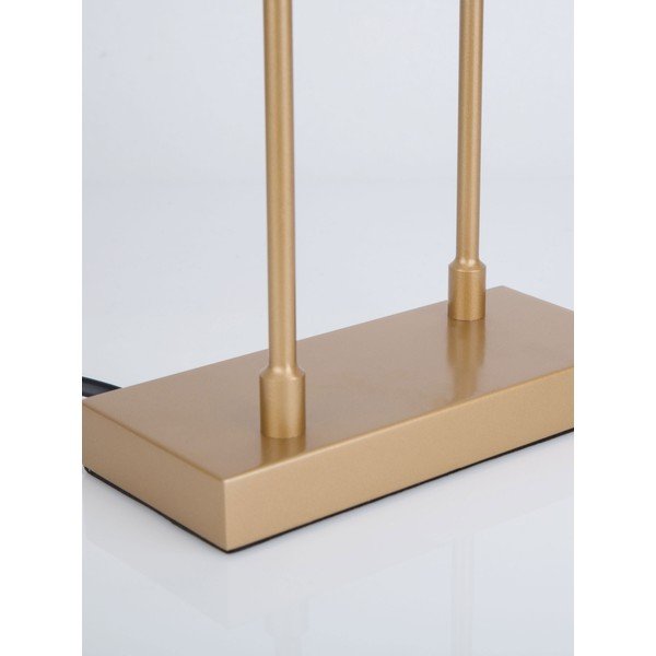 Auksinės spalvos iš metalo stalinis šviestuvas LED (aukštis 52 cm) su gaubtu iš akrilo stiklo Atomo – Nova Luce-image-4