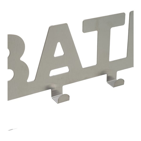 Durų pakaba iš metalo matinės sidabrinės spalvos 32 cm Bath – Casa Selección-image-2