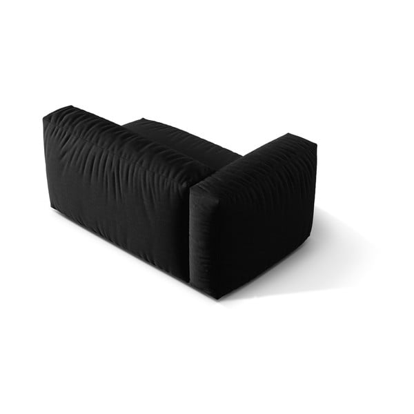 Modulinė sofos dalis juodos spalvos (su kairiuoju kampu) Martina – Micadoni Home-image-3