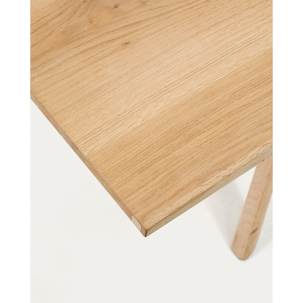 Valgomojo stalas su ąžuolo dekoro stalviršiu 100x200 cm Armande – Kave Home-image-3