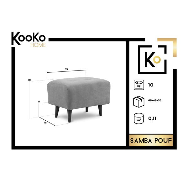 "Kooko Home" "Samba" pilkas pėdkelnis-image-1