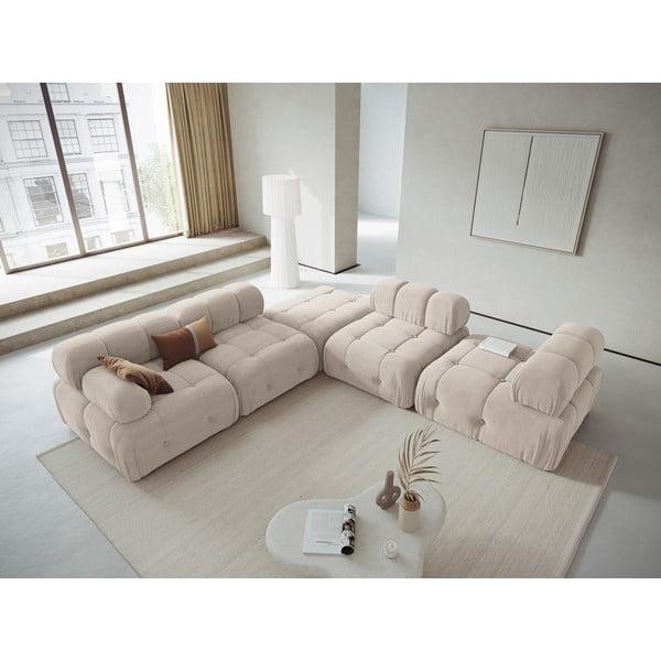 Modulinė sofa smėlio spalvos Ferento – Cosmopolitan Design-image-1