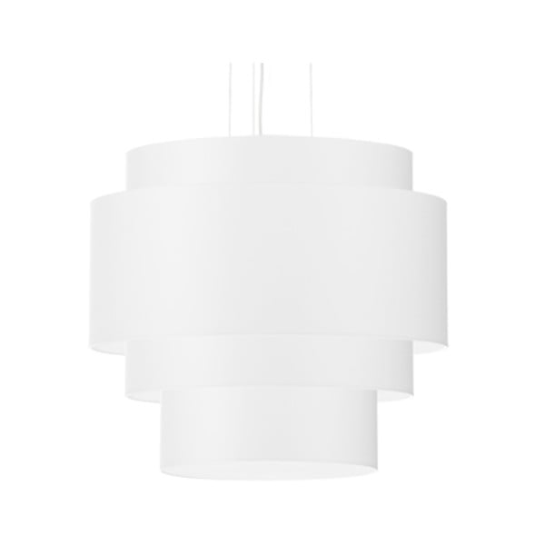Baltas pakabinamas šviestuvas Nice Lamps Elber, ø 50 cm